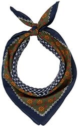 Tiroler Zakdoek - Sjaal met Bloemen Blauw 