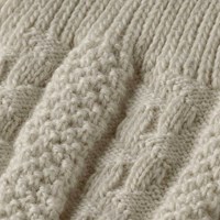 Tiroler Kniekousen Beige (50% wol)(materiaal)