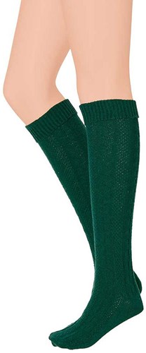 Groene Tiroler Kniekousen (50% wol) 