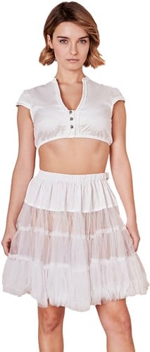 Wit Dirndl Petticoat (50cm)