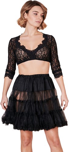 Zwart Dirndl Petticoat (50cm)