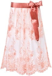 Luxe Trachten Dirndlschort Abrikoos (70cm, tule) 