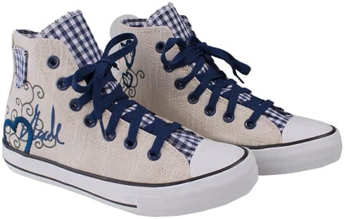 Dames Sneaker Tiroler Trachten  Hart Blauw