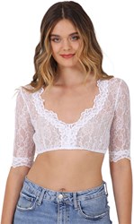 Cassandra Dirndl Blouse Wit