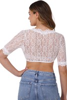 Dirndl Blouse Cassandra Ecru (achterkant)