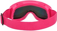 Skibril Olieglas Neon UV Pink met Strass (achterkant)