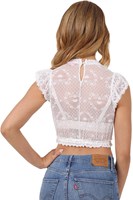 Dirndl Blouse Malea Ecru (achterkant)