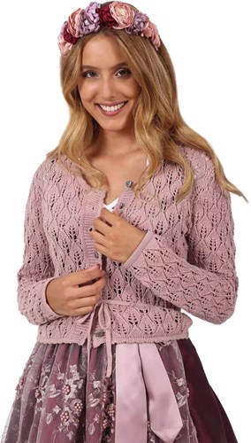 Florentine Dames Trachten Vest Roze