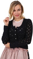 Dames Trachten Vest Florentine Zwart (1)