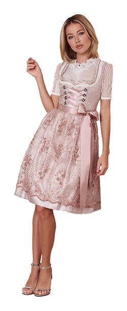 Nalia Dirndl Roze (60cm)