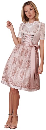 Nalia Dirndl Roze (60cm)