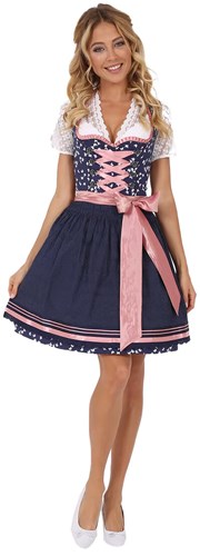 Rachel Dirndl Blauw (50cm) - 2dlg.