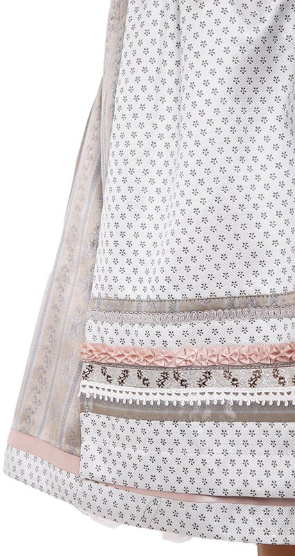 Dirndl Iris (50cm) (detail rok en schort)