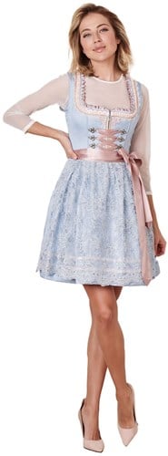 Romi Dirndl Licht Blauw (50cm) - 2dlg.