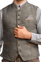 Tiroler Trachten Vest Platzhirsch Grijs (product)