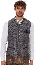 Donkerblauw Heren Trachtenvest Janko