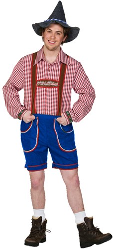 Korte Blauwe Tiroler Broek