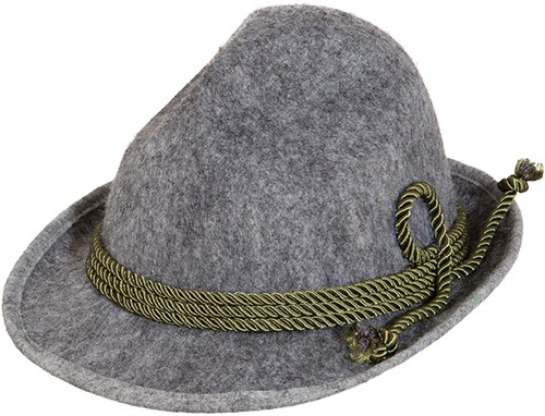 Grijze Tirolerhoed Luxe
