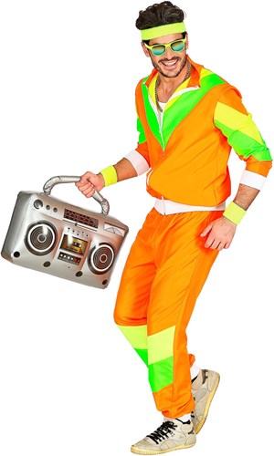Heren Oranje Jaren 80 Trainingspak