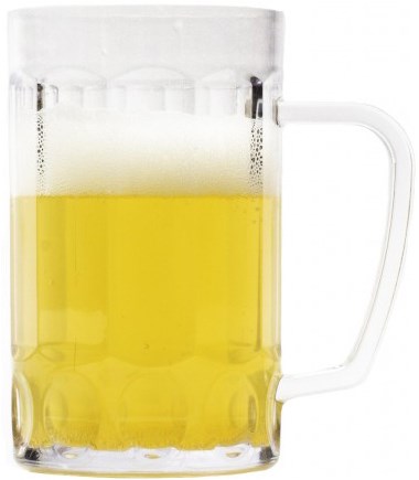 Plastic Bierpul 0,5 liter