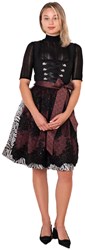 Leslie Dirndl Zwart-Wit (60cm) - 2dlg.