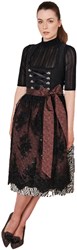 Leslie Dirndl Zwart-Wit (70cm) - 2dlg.