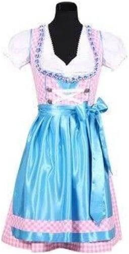 Dirndl Jenna Roze/Turquoise