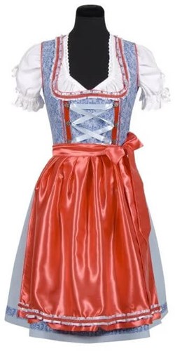 Marlene Dirndl Blauw/Rood
