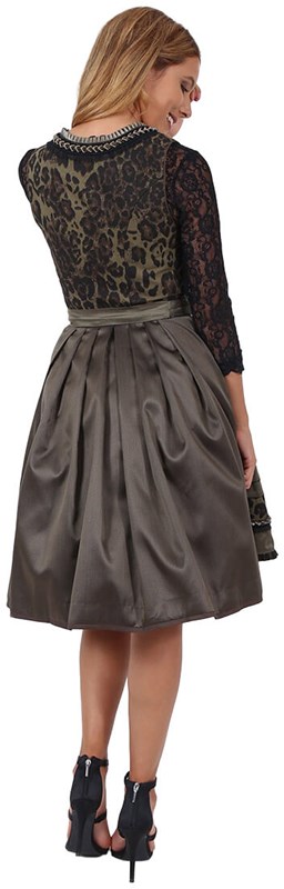 Dirndl Leonie Donker Groen (60cm) - 2dlg. (achterkant)