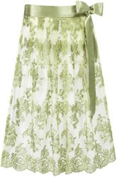 Luxe Trachten Dirndlschort Groen (70cm, tule) 