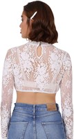 Dirndl Blouse Navina Ecru (achterkant)