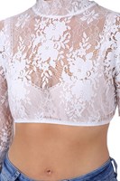 Dirndl Blouse Navina Ecru (detail)
