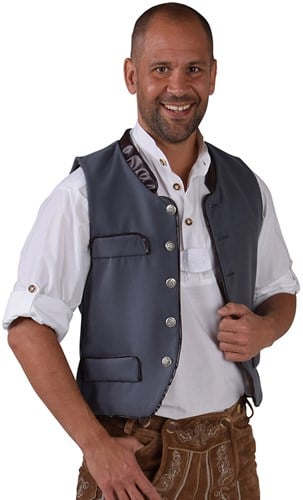 Grijs Tiroler Trachtenvest