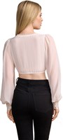 Dirndl Blouse Hermine Ecru (achterkant)