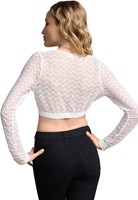 Dirndl Blouse Annalina Ecru (achterkant)