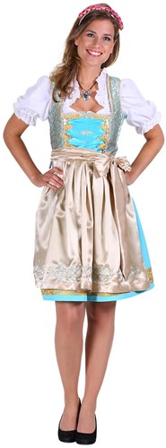 Julia Dirndl Turquoise/Goud