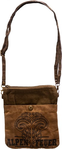Bruine Tiroler Oktoberfest Tasje (vintage)