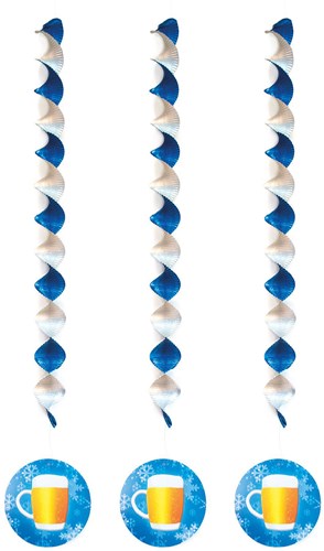 Bierpullen Hangdeco (3 stuks)
