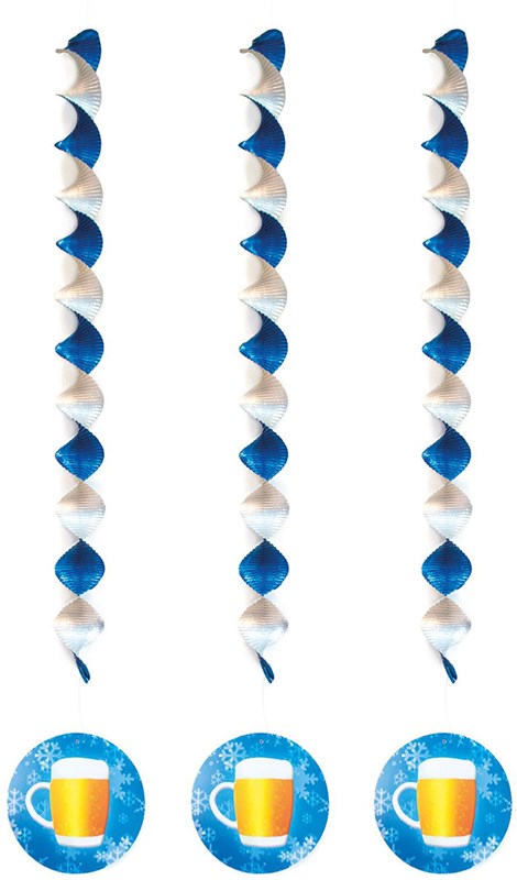 Bierpullen Hangdeco (3 stuks)