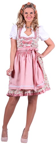 Dirndl Ilse Roze Met Bloemen (1)