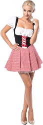 Sexy Rood-Zwarte Dirndl voor dames 