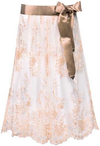 Luxe Trachten Dirndlschort Kaneel (70cm, tule) 