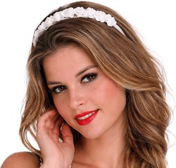 Haarband Bloemen Wit Dirndl Luxe
