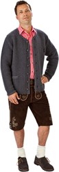 Grijs Luxe Trachtenvest (met mouwen) (100% wol)  