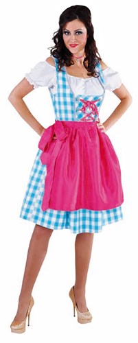 Turquoise Dirndl Jurk 3 delig