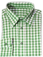 Luxe Groen Tiroler Overhemd (katoen en polyester)