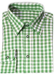 Luxe Groen Tiroler Overhemd (katoen en polyester)