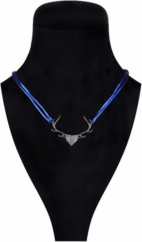 Tiroler Ketting Trachten Hartenhertje met Strass