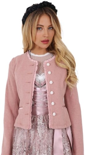 Roze Dames Trachten Vest Josipha