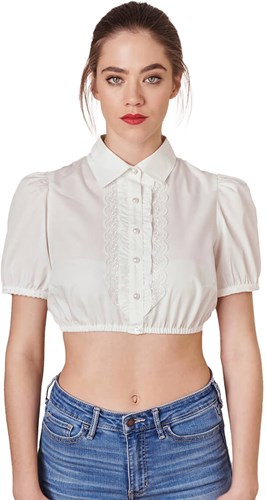 Zoey Dirndl Blouse Ecru